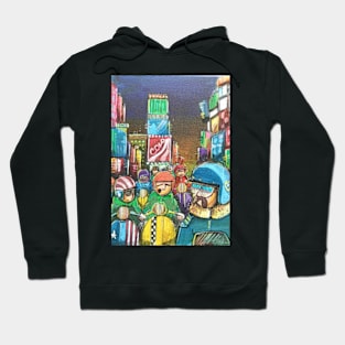 Retro Scooter, Classic Scooter, Scooterist, Scootering, Scooter Rider, Mod Art Hoodie